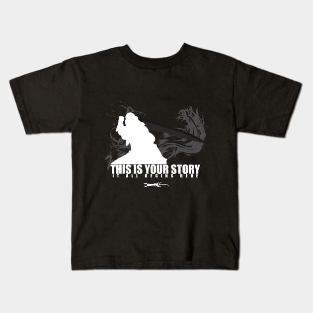 This is your story - Auron Kids T-Shirt by degdesign